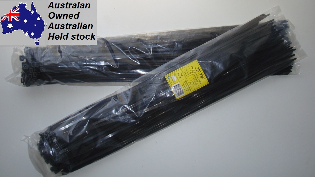(image for) Cable Ties 700mm x 7.2mm Black 100 piece packs